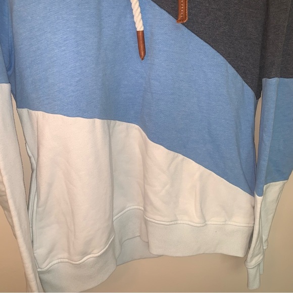 Wanakome Starfish Sweater Hoodie Blue White L - Picture 6 of 12